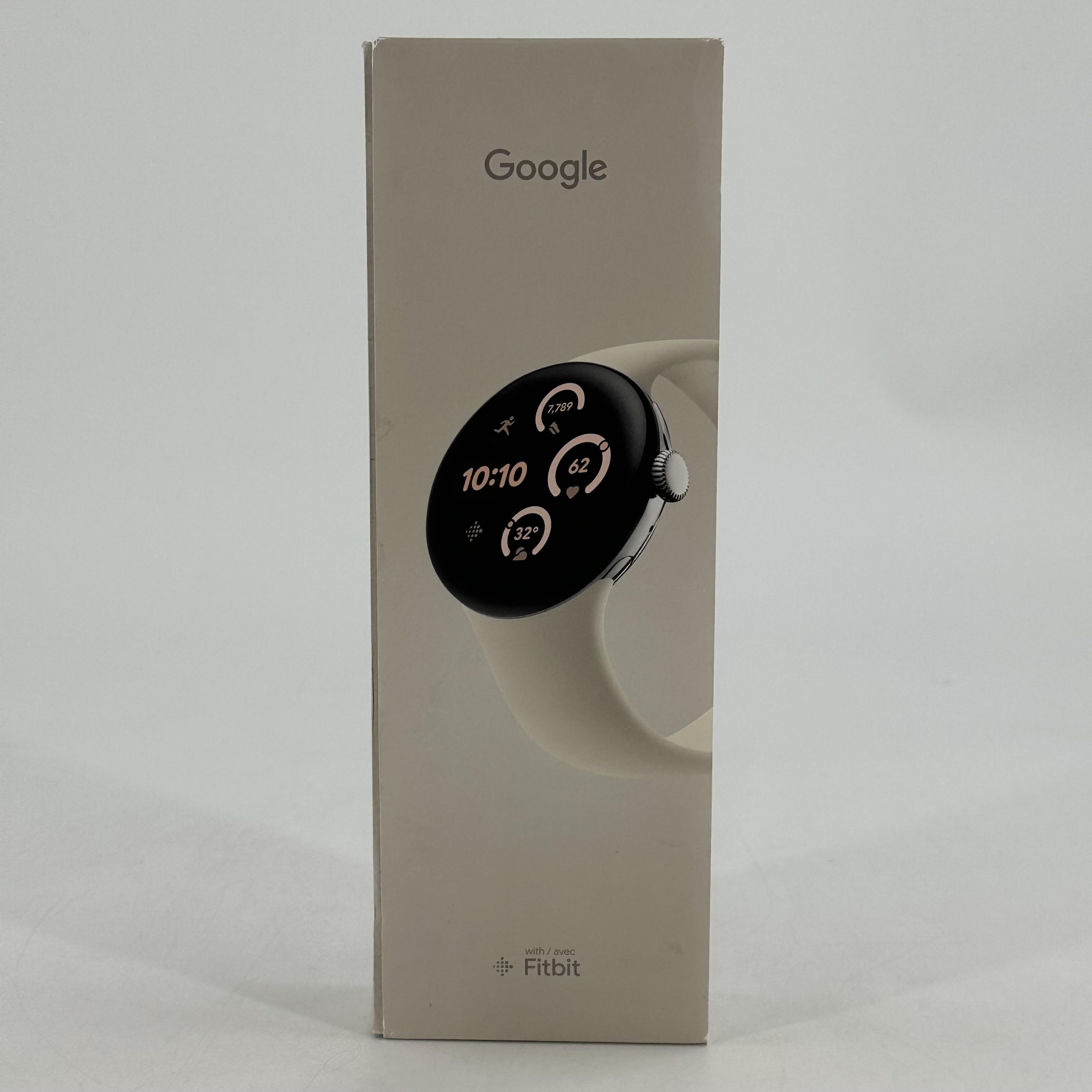 Google Pixel Watch 3 41mm Silver Aluminum (LTE) w/ White