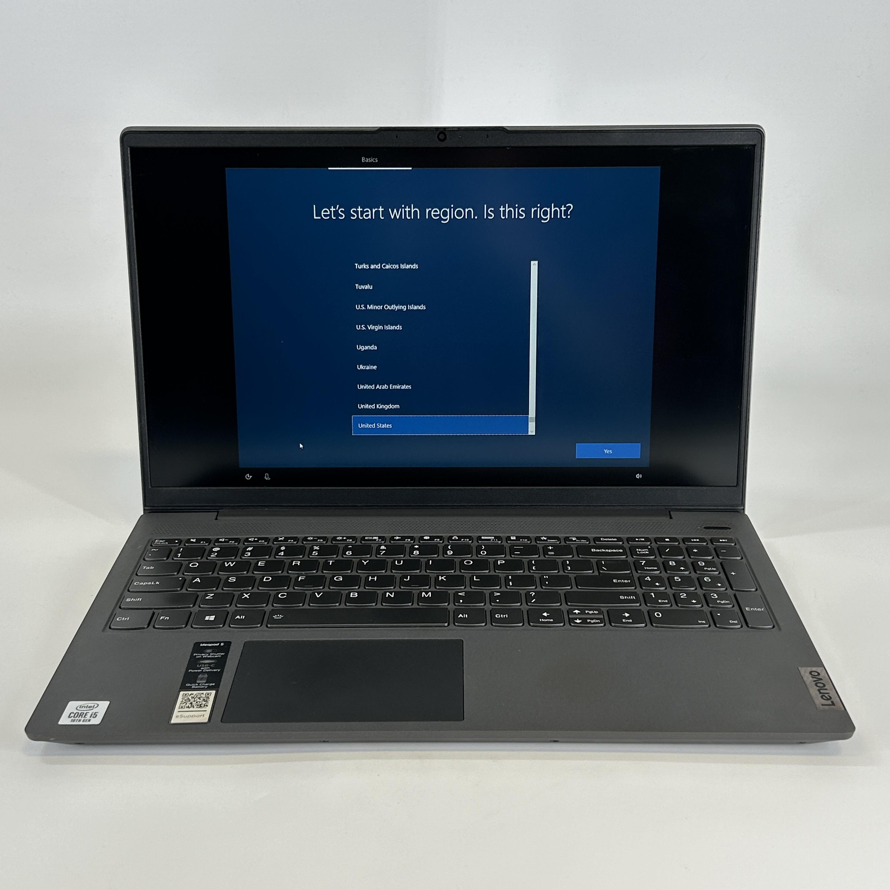 Lenovo IdeaPad 5 15IIL05 15.6 Gray FHD i5-1035G1 1.00GHz