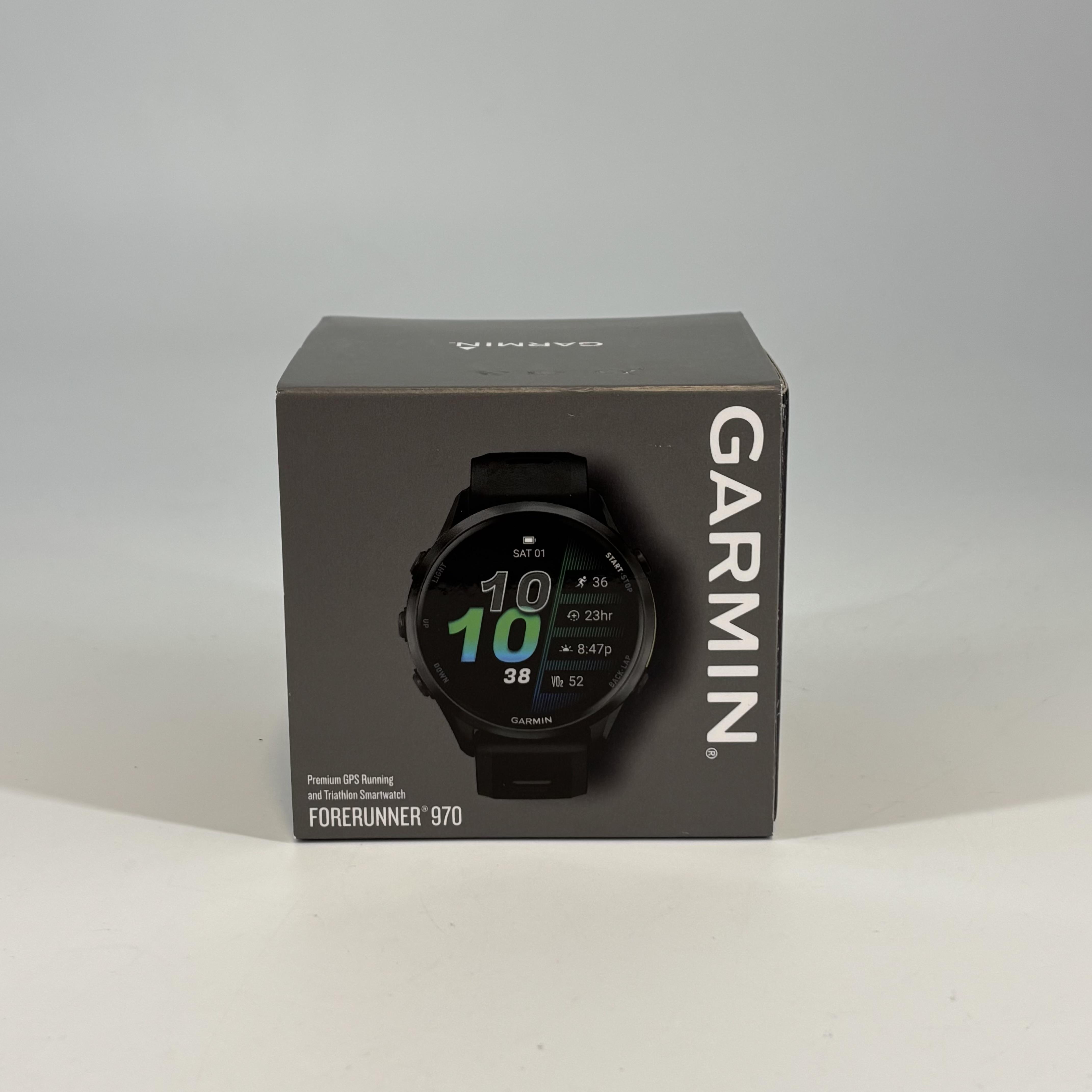 Garmin Forerunner 970 47mm Black (GPS) w/ Black Silicone Band